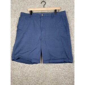 johnnie-O Mens Chino Shorts High Tide Blue JMSH1400 Size 38 Cotton Stretch